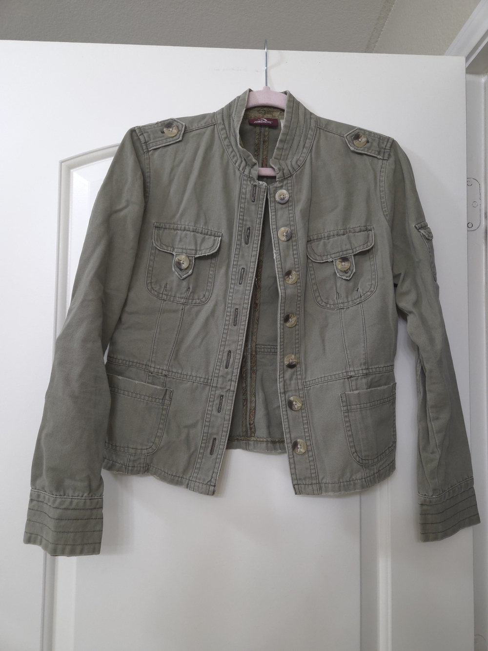 Jordache Olive Cotton Utility Jacket